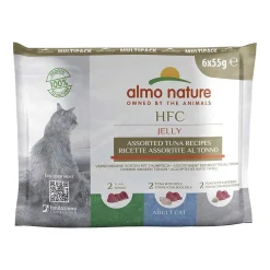 Almo Nature HFC JELLY Multipack - 3 Sorten mit Thunfisch (8 x 6 =) | 48 x 55 g