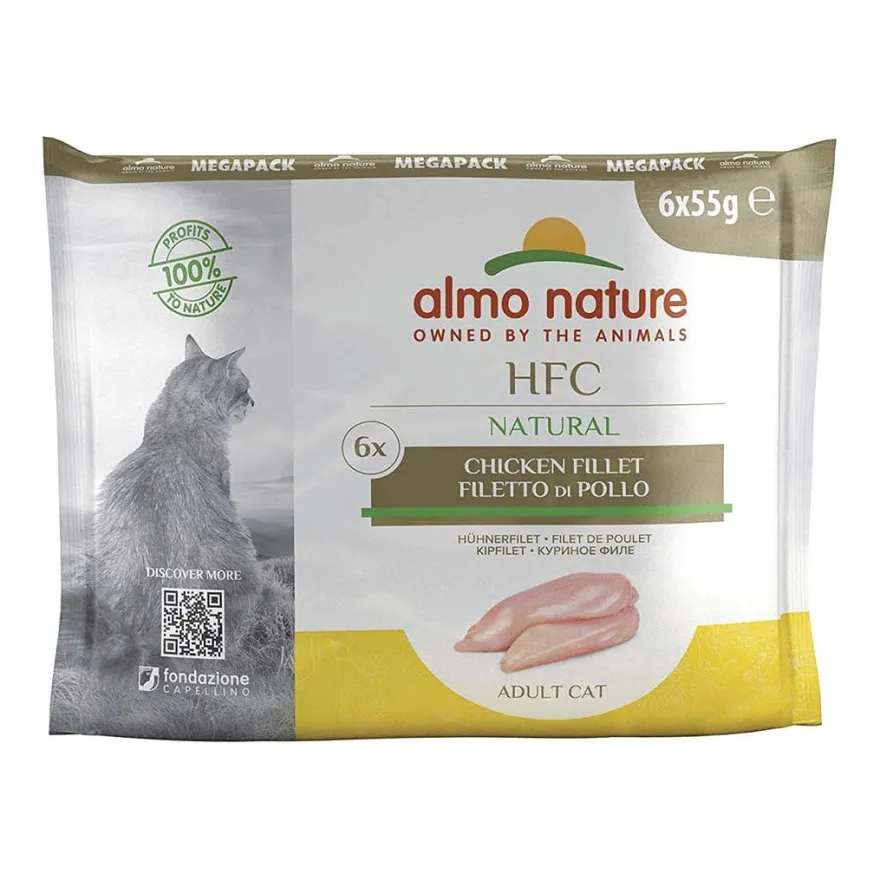 Almo Nature HFC NATURAL Multipack - Hühnerfilet | 6 x 55 g