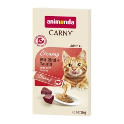 animonda Carny - Pouch - Adult - Creamy mit Rind + Taurin | 6 x 16 g