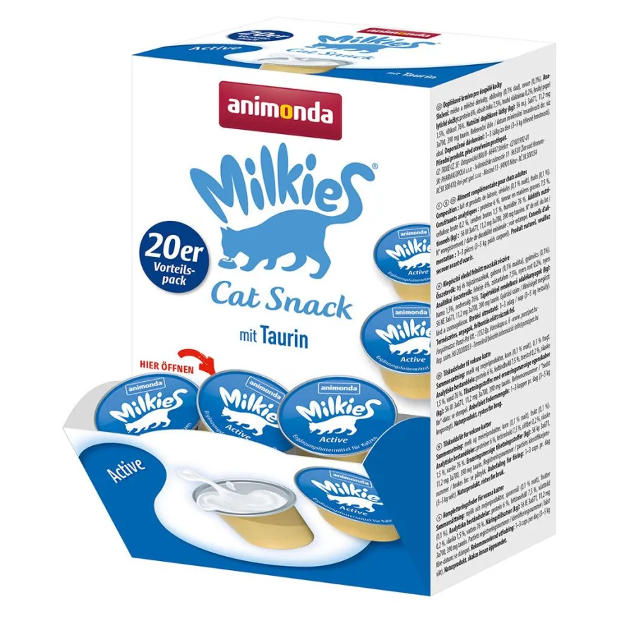 animonda Milkies Katzenmilch 20er Active | 20 x 15 g