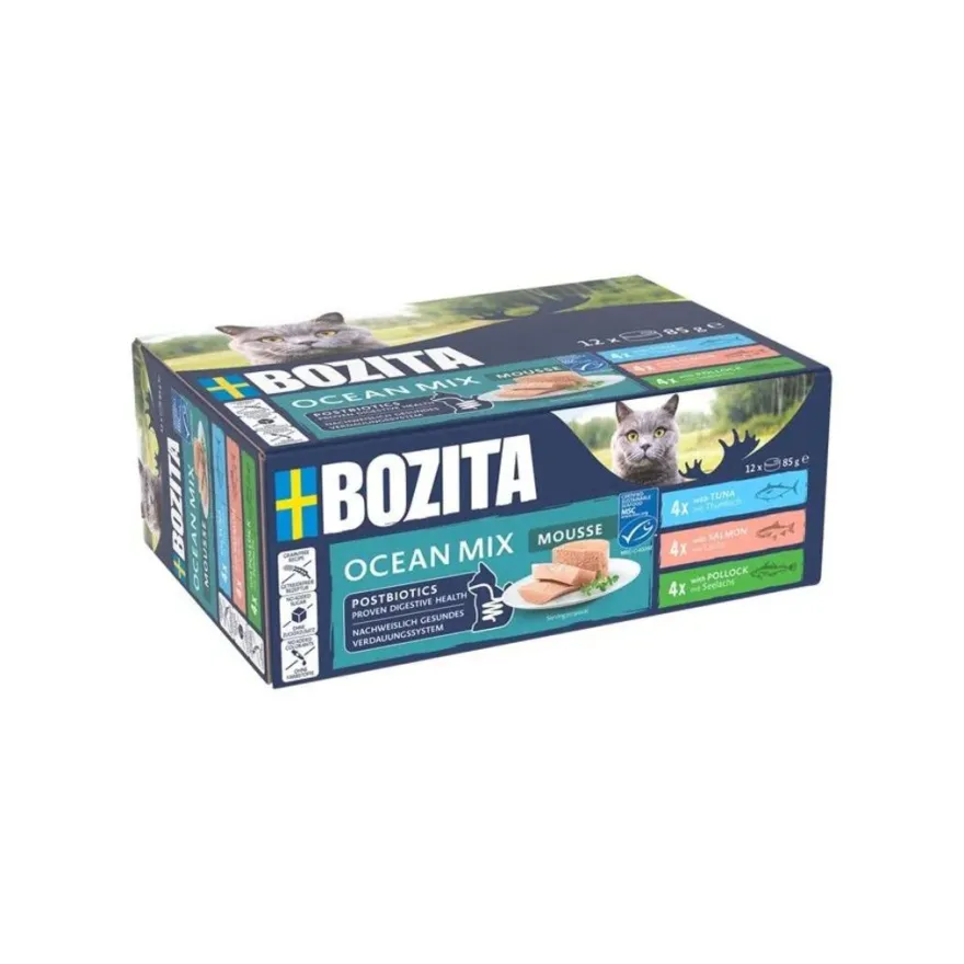 Bozita Cat Mousse - Mixed Ocean | 12 x 85 g