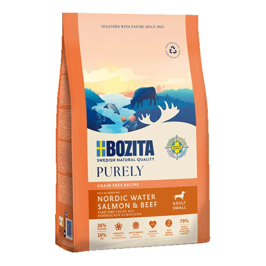 Bozita Purely Adult Small Lachs & Rind - Getreidefrei | 2,5 kg