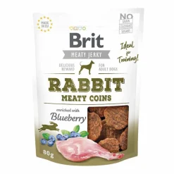 Brit - Dog - Meaty Jerky - Kaninchen-Taler | 80 g