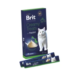 Brit Premium by Nature Cat Creamy Treats mit Kaninchen | 6 x 15 g