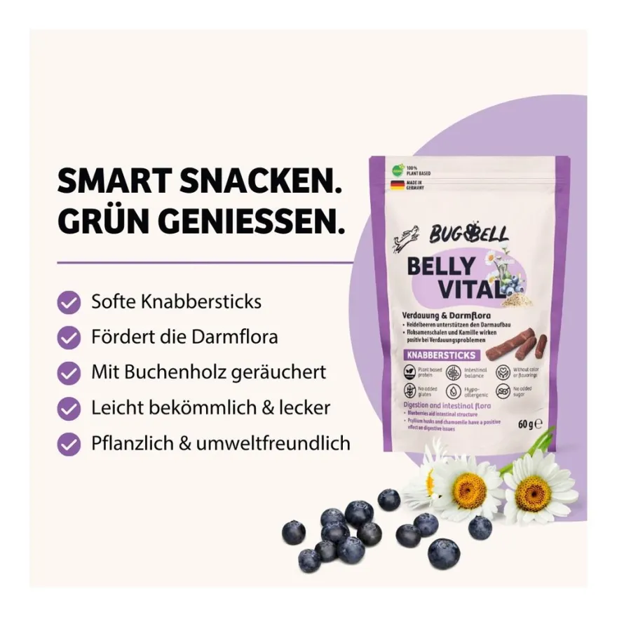 BugBell Knabbersticks BellyVital | 12 x 60 g