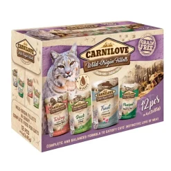 Carnilove Cat Pouch Ragout - Multipack mit 4 Sorten | 12 x 85 g