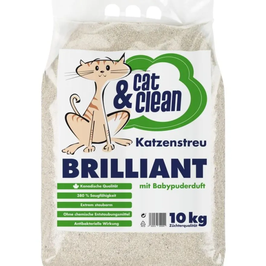 Cat & Clean Brilliant mit Babypuderduft | 10 kg