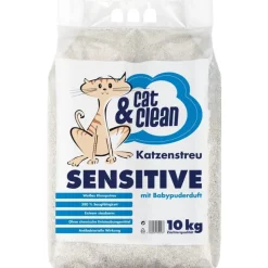 Cat & Clean Sensitive mit Babypuderduft | 10 kg