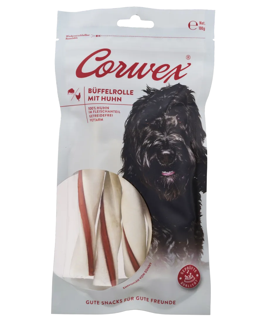 Corwex Büffelrolle mit Huhn | 100 g