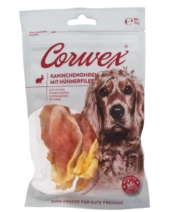 Corwex Kaninchenohren mit Hühnerfilet | 70 g