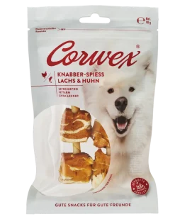 Corwex Knabber-Spieß mit Lachs und Huhn | 90 g