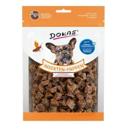 Dokas Insekten-Happen Mehlwürmer, Grillen, Karotte | 100 g