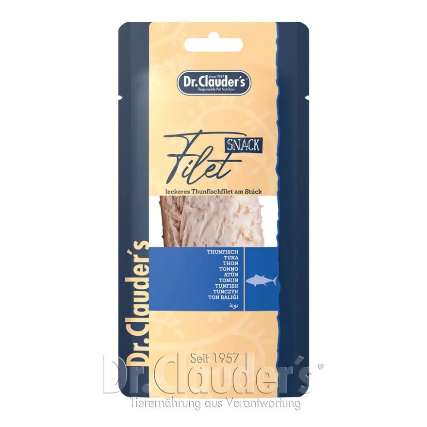 Dr. Clauder's Filet Snack Thunfisch Filet am Stück | 30 g