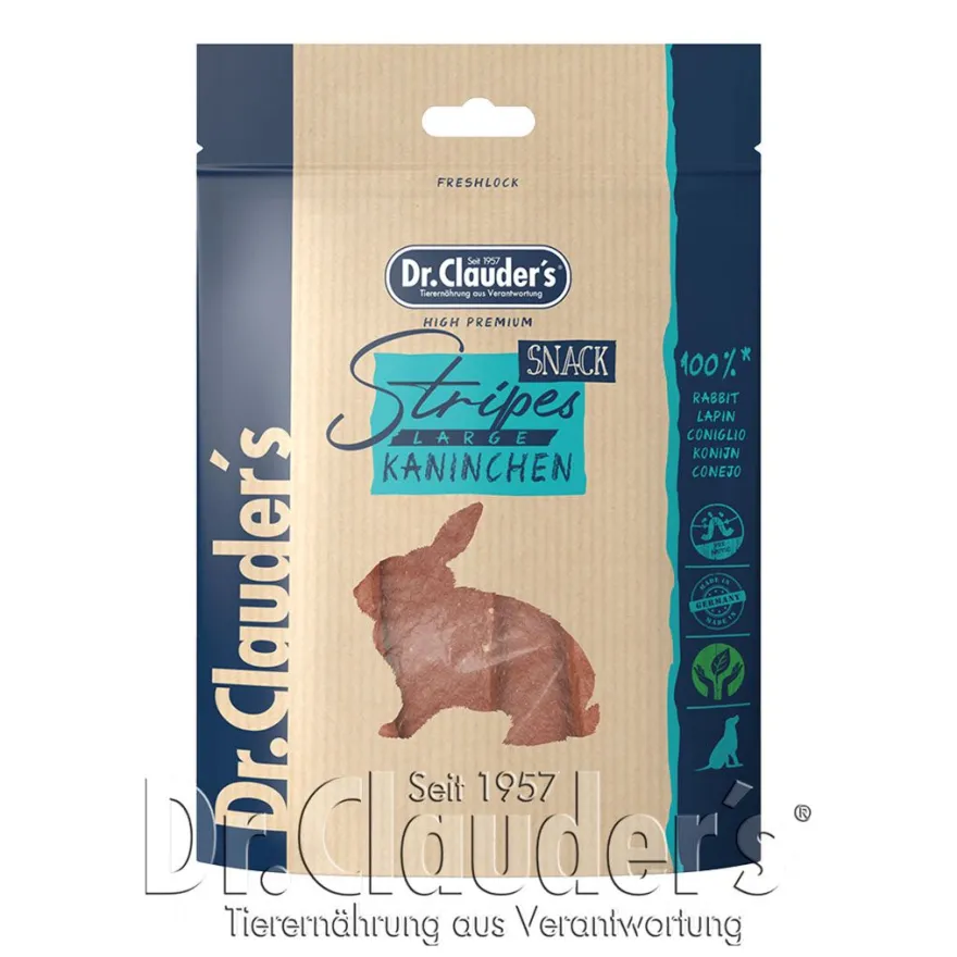 Dr. Clauder's Kaninchenfleisch Stripes Large | 80 g