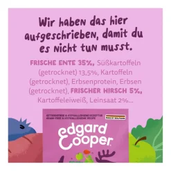 Edgard & Cooper Adult - Frischer Hirsch & Ente (Small) | 700 g