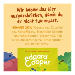 Edgard & Cooper Adult - Pflanzenbasiert mit Karotten und Zucchini | 1 kg