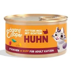 Edgard & Cooper Cat Multipack - Stückchen in Sauce - Huhn, Lachs, Lamm, Truthahn (6 x 8 = ) | 48 x 85 g