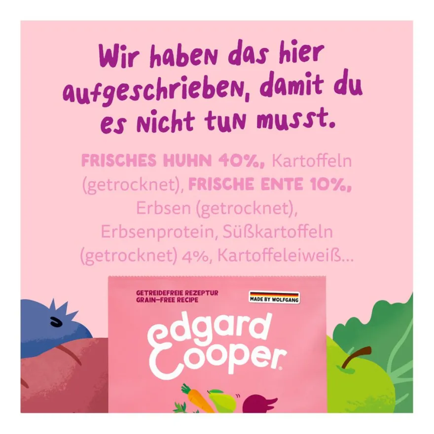 Edgard & Cooper Welpe - Frische Ente & Huhn (Medium) | 2,5 kg