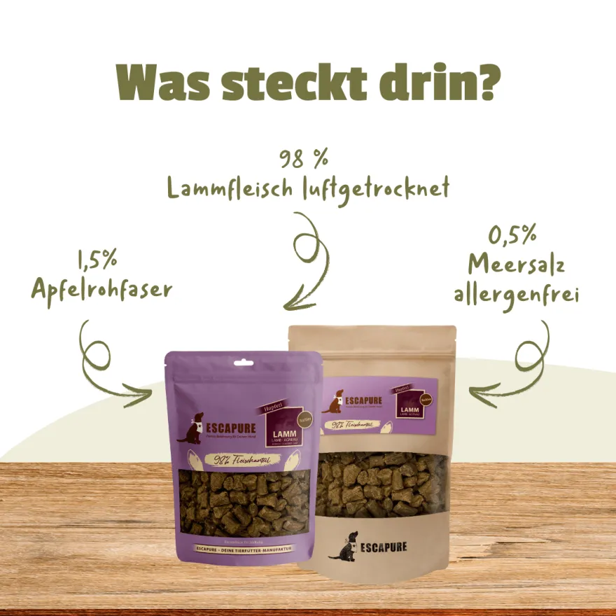 Escapure Hupferl Softies Lamm | 150 g