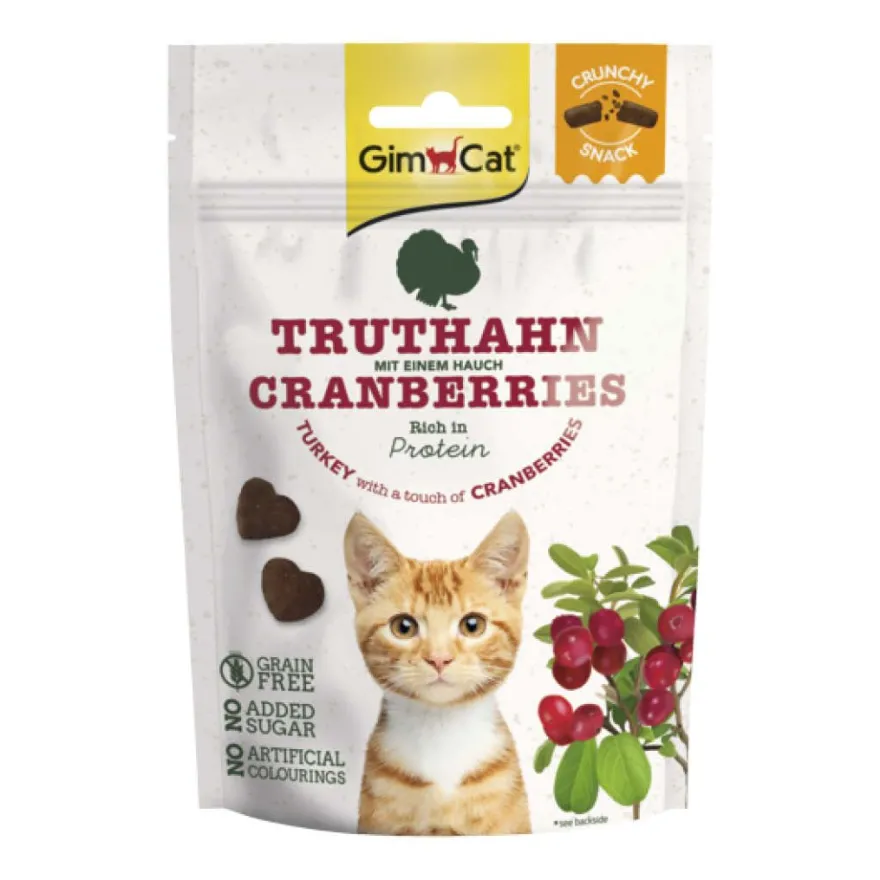 GimCat Crunchy Snacks Truthahn mit Cranberries | 50 g