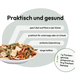 Grau Hund Gemüsemix Mischung Nr. 3 | 150 g