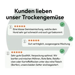 Grau Hund Gemüsemix Mischung Nr. 1 | 150 g