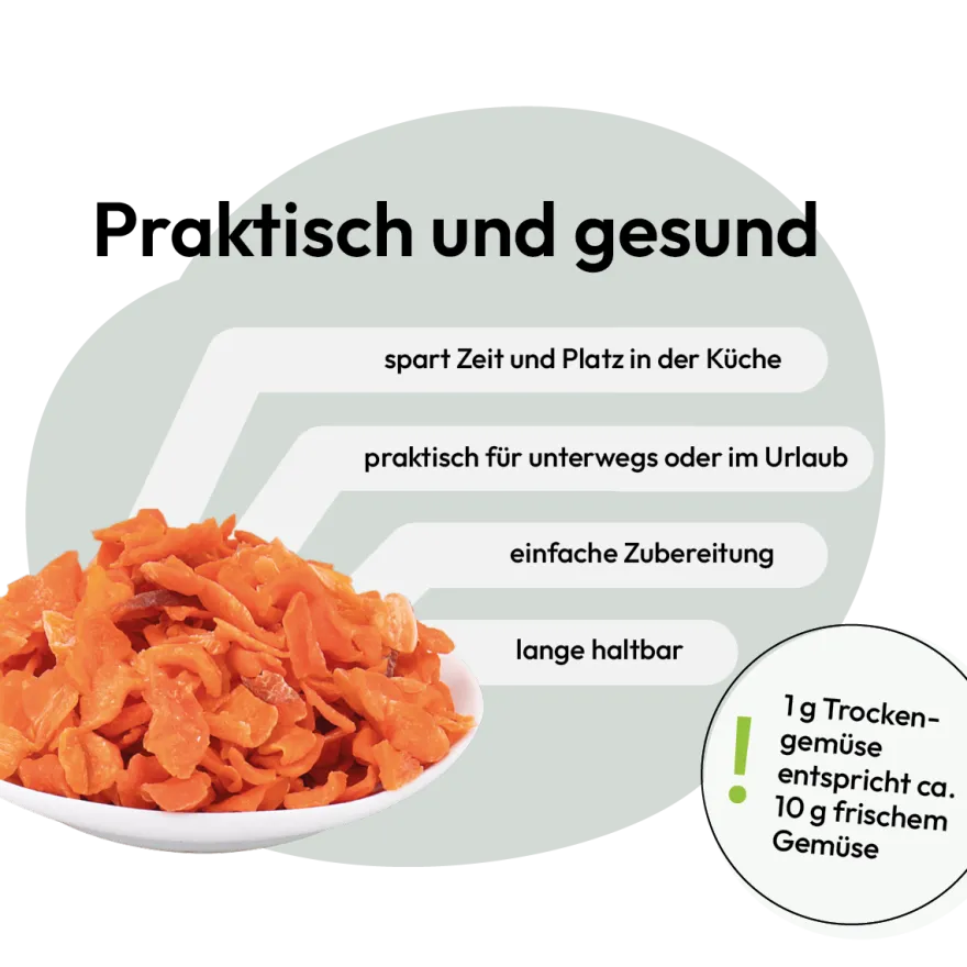 Grau Hund Karotten-Würfel | 150 g