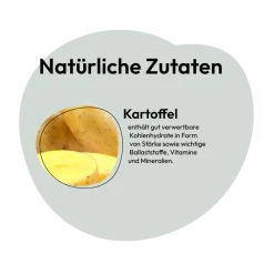 Grau Hund Kartoffel-Flocken | 150 g