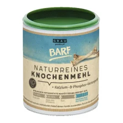Grau Hund & Katze Naturreines Knochenmehl | 175 g