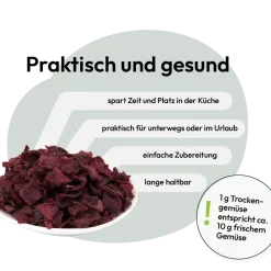 Grau Hund Rote Beete-Würfel | 150 g