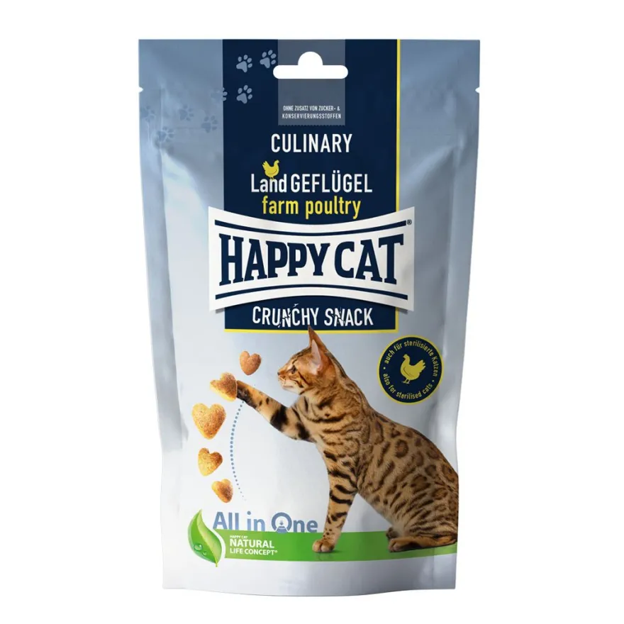 Happy Cat Culinary Crunchy Snack Land-Geflügel | 70 g