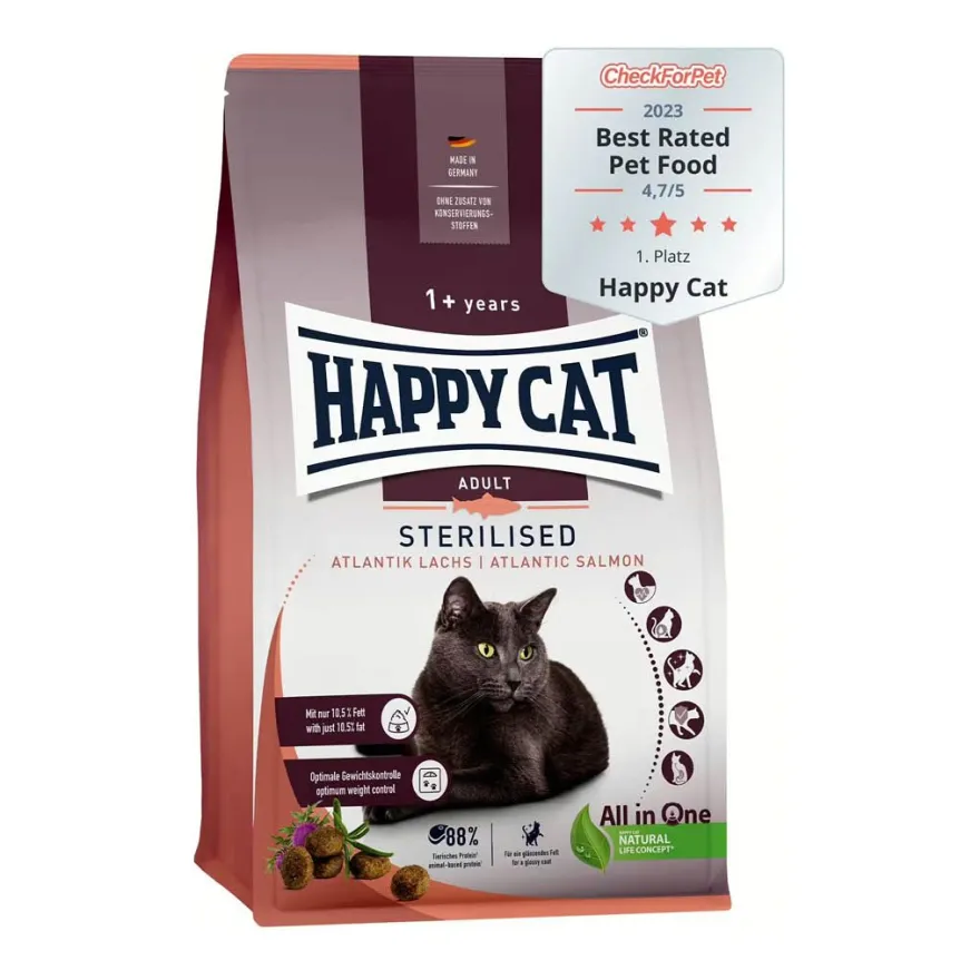 Happy Cat Sterilised Adult Atlantik Lachs | 300 g