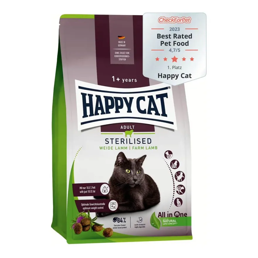 Happy Cat Sterilised Adult Weide Lamm | 300 g