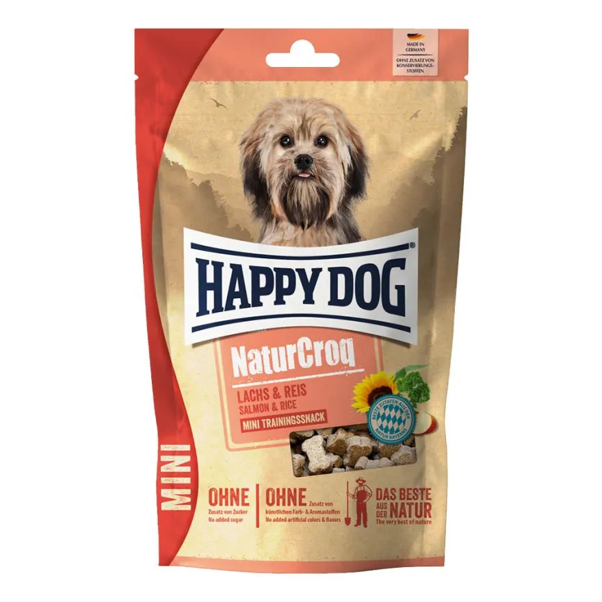 Happy Dog NaturCroq Mini Snack Lachs & Reis | 100 g