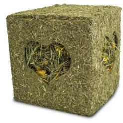 JR Farm Heu-Würfel groß mit Blüten | 450 g