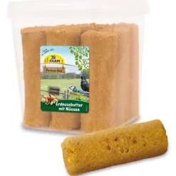 JR FARM Peanut Bar Erdnussbutter mit Nüssen (9 Stück im Eimer) | 3,15 kg