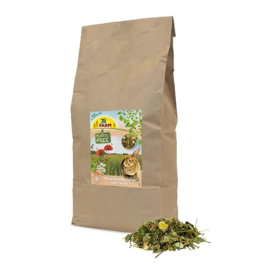 JR PlasticFree Zwergkaninchen ohne Pellets | 2 kg