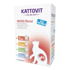 Kattovit Feline Diets - Pouch - Renal Multipack (5 x 12 =) | 60 x 85 g