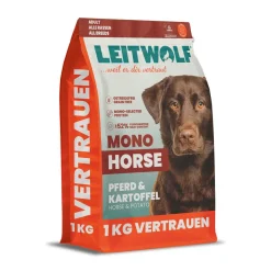 Leitwolf MONO HORSE Adult Pferd & Kartoffel | 1 kg