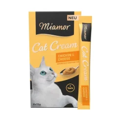 Miamor Cat Snack Chicken & Cheese Cream | 6 x 15 g