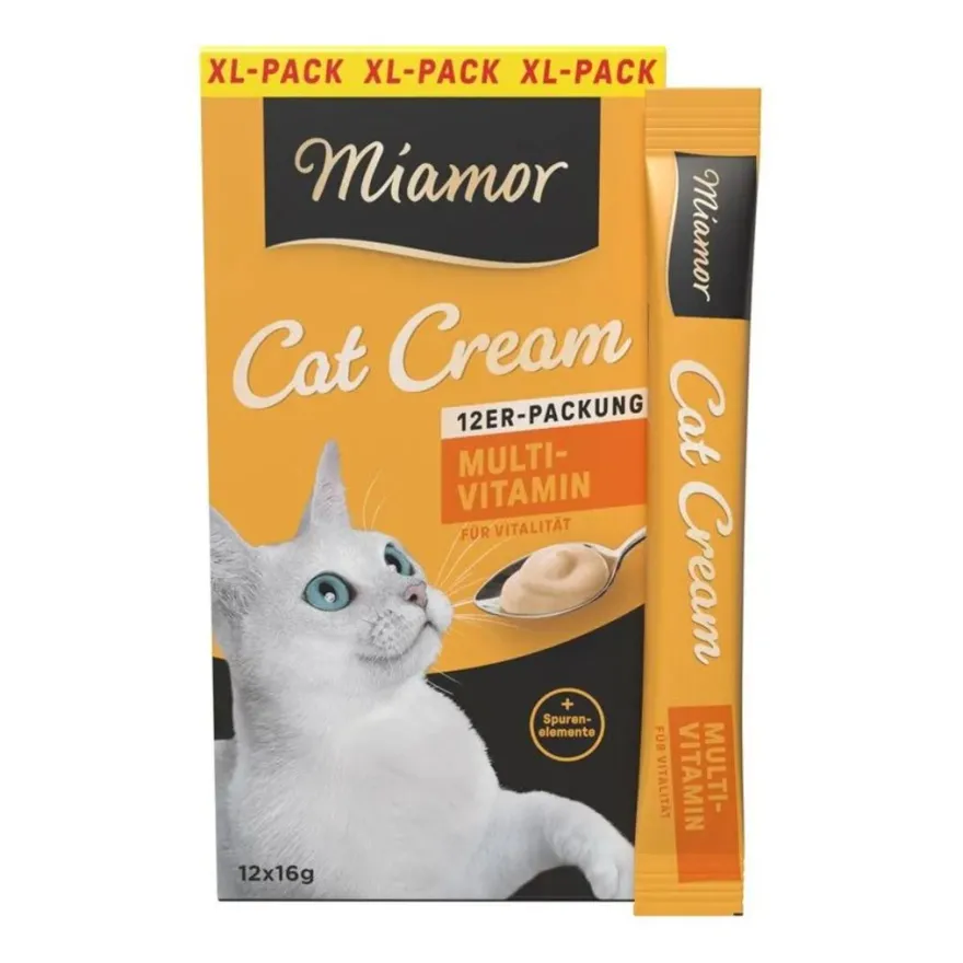 Miamor Cat Snack Cream Multivitamin XL | 12 x 16 g