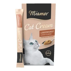 Miamor Cat Snack Leberwurst Cream | 6 x 15 g
