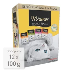 Miamor Ragout Royale Multibox Geflügel in Sauce (4 x 12 =) | 48 x 100 g