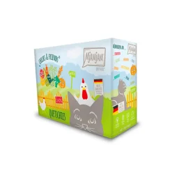 MjAMjAM Cat - Chicks & Friends Quetschie-Box | 12 x 125 g