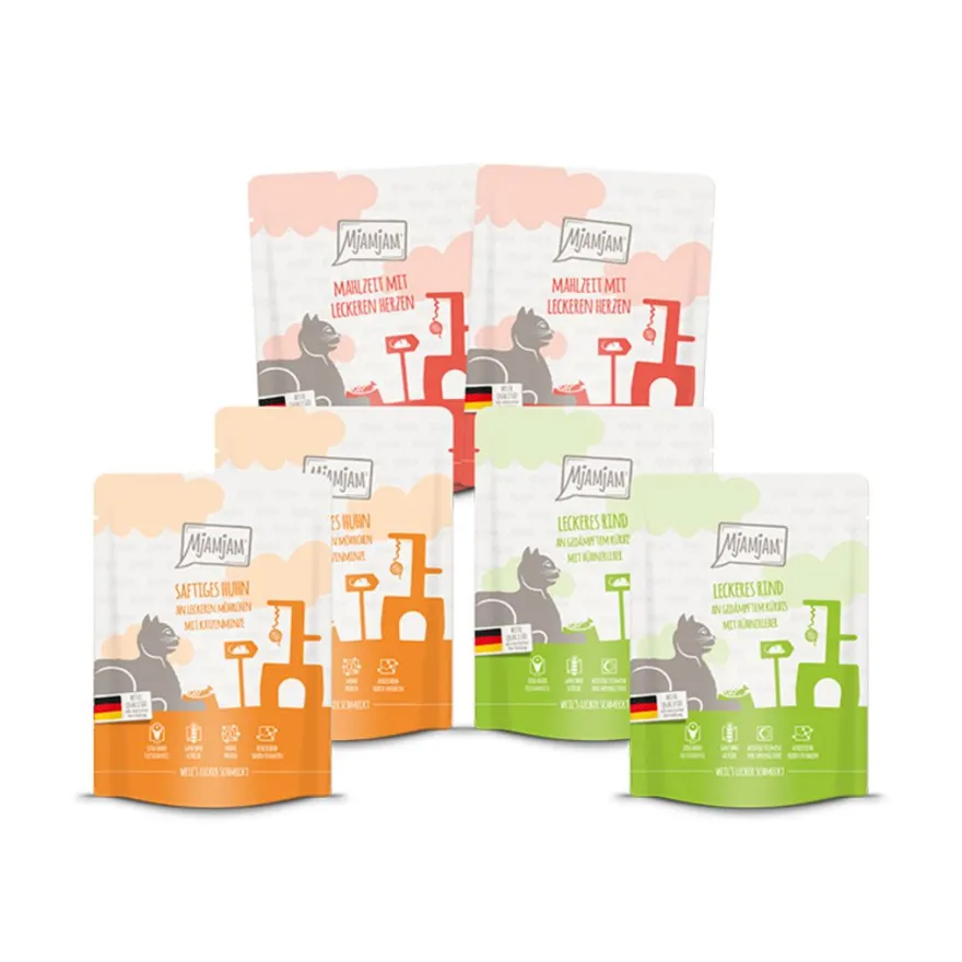 MjAMjAM Cat - leckere Mahlzeiten Mixpaket I | 6 x 300 g