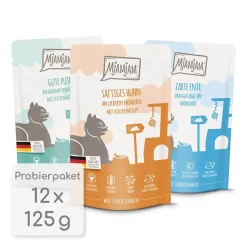 MjAMjAM Cat - Mixpaket IV - Huhn, Ente, Pute Pouch | 12 x 125 g