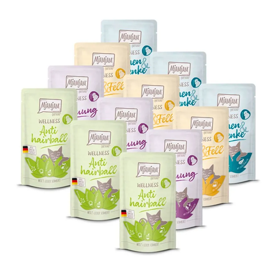 MjAMjAM Cat - Wellness Wohlfühlpaket Huhn | 12 x 125 g