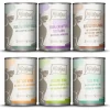 MjAMjAM Dog Mixpaket II - Huhn & Ente Rind Pute Kalb Truthahn Lamm | 6 x 400 g