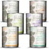 MjAMjAM Dog Mixpaket II - Huhn & Ente Rind Pute Kalb Truthahn Lamm | 6 x 800 g