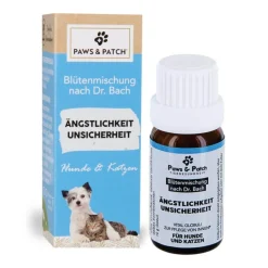 Paws & Patch Blütenmischung nach Dr. Bach - ÄNGSTLICHKEIT UNSICHERHEIT für Hunde und Katzen | 10 g